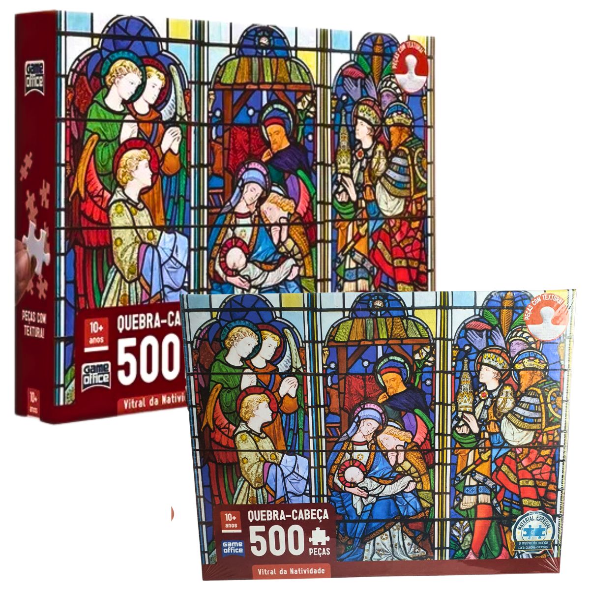 Quebra-Cabeça Toyster Vitral da Natividade 500 Peças Quebra-Cabeça Toyster Vitral da Natividade 500 Peças